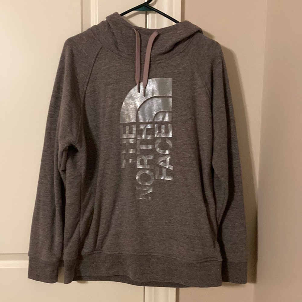 North face gray hoodie